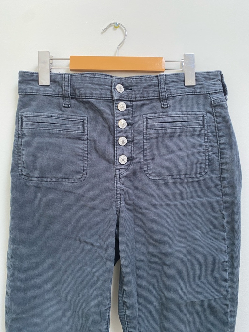 American Eagle Outfitters Dark Gray Boot Cut Corduroy Pants - Picture 2 of 11